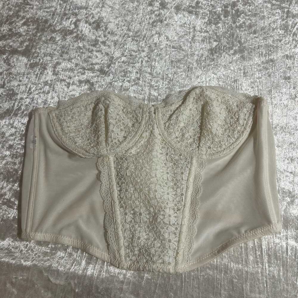 White Lace/sheer Corset